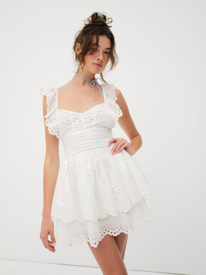 For Love and Lemons - Serena Sleeveless Dress - White