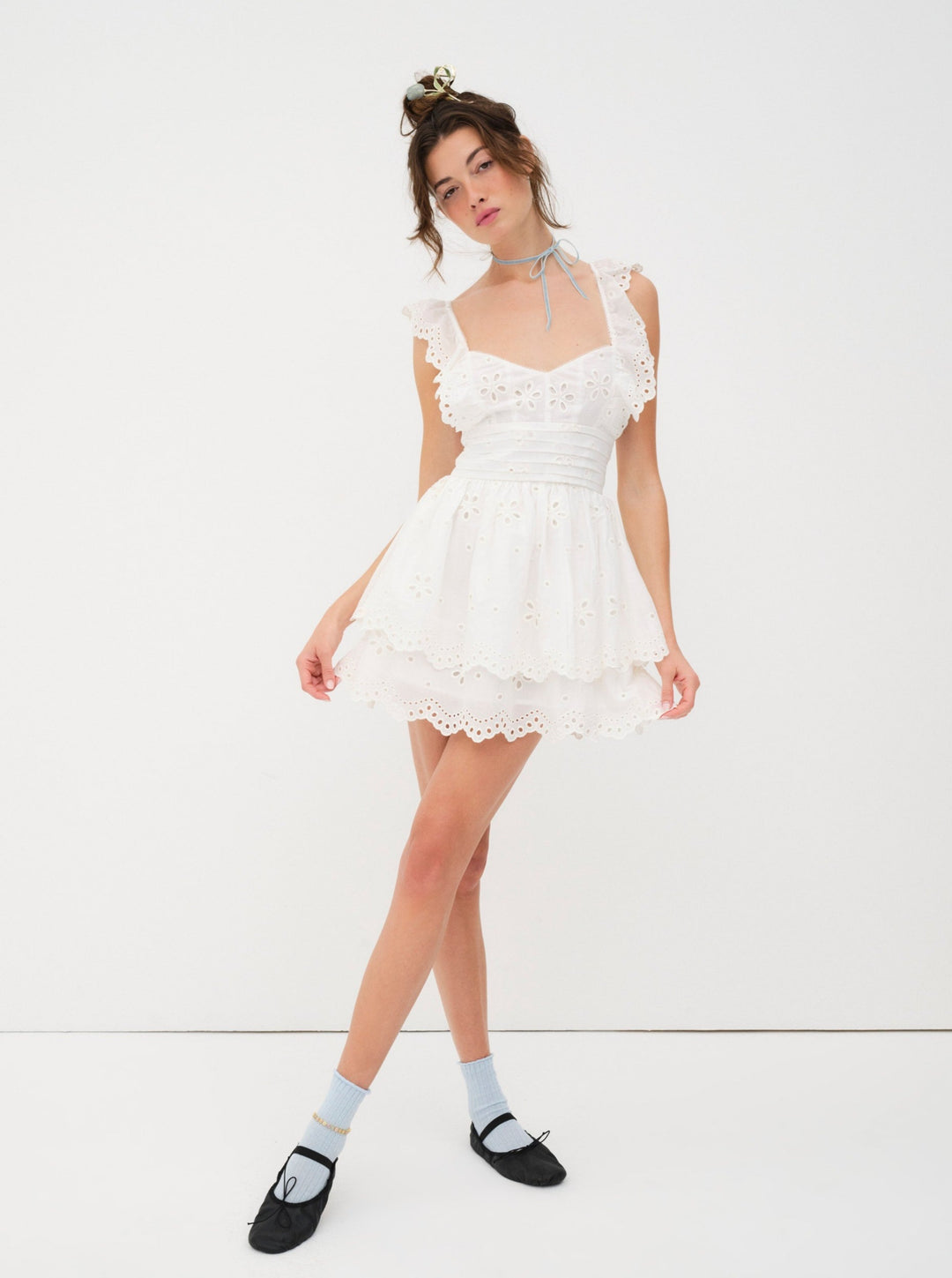 For Love and Lemons - Serena Sleeveless Dress - White