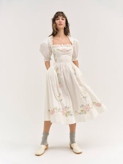 For Love and Lemons - Erin Midi Dress - Cream