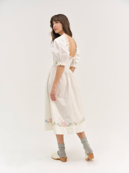 For Love and Lemons - Erin Midi Dress - Cream
