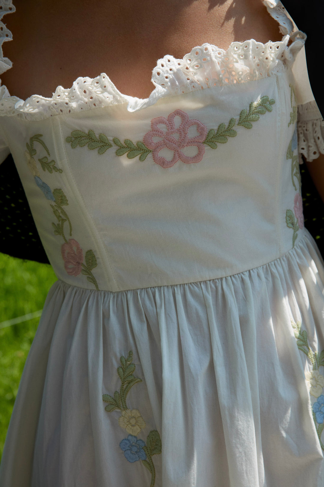 For Love and Lemons - Erin Midi Dress - Cream