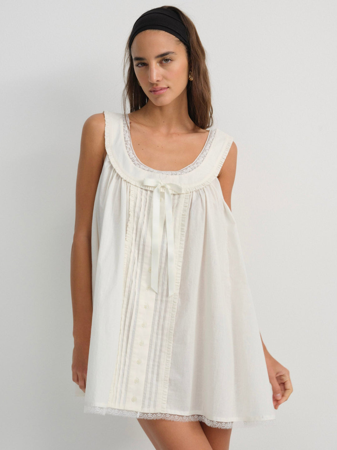 For Love and Lemons - Venetia Slip Dress - Vintage Cream