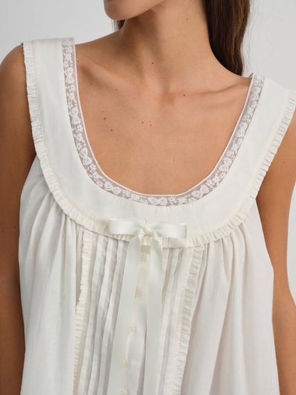 For Love and Lemons - Venetia Slip Dress - Vintage Cream