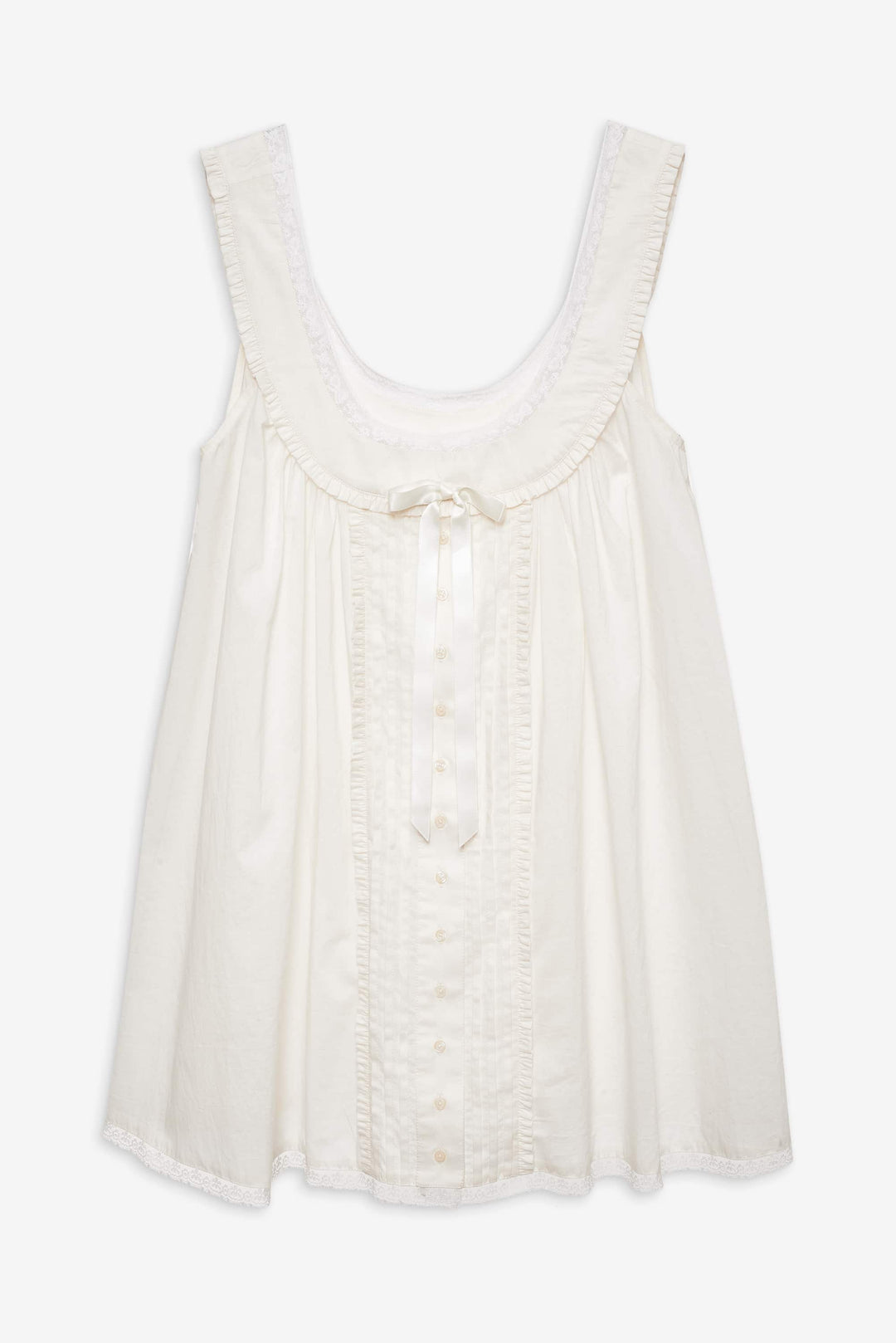 For Love and Lemons - Venetia Slip Dress - Vintage Cream