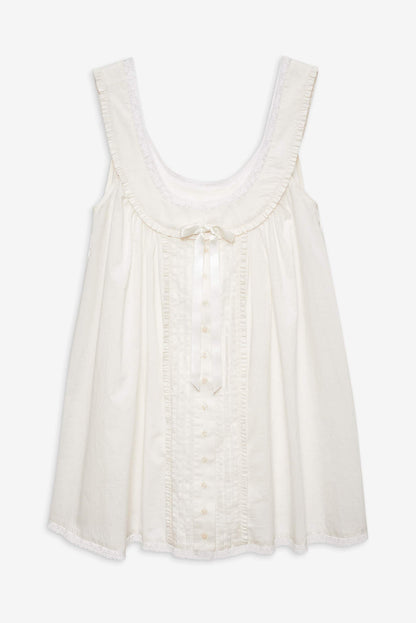 For Love and Lemons - Venetia Slip Dress - Vintage Cream