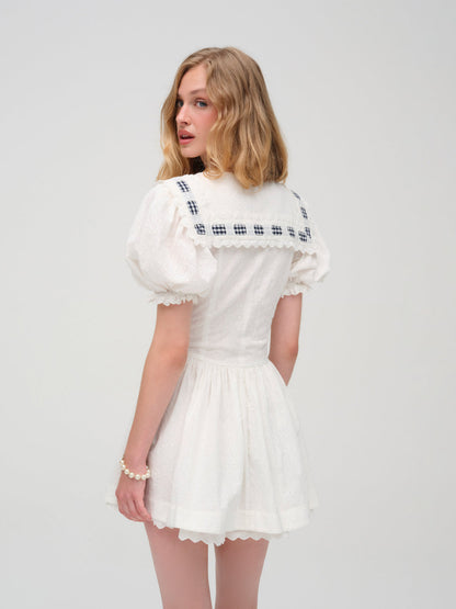 For Love and Lemons - Ruby Ribbon Mini Dress - White