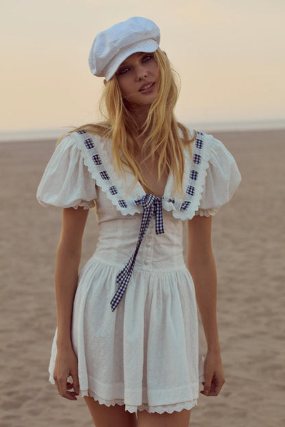 For Love and Lemons - Ruby Ribbon Mini Dress - White