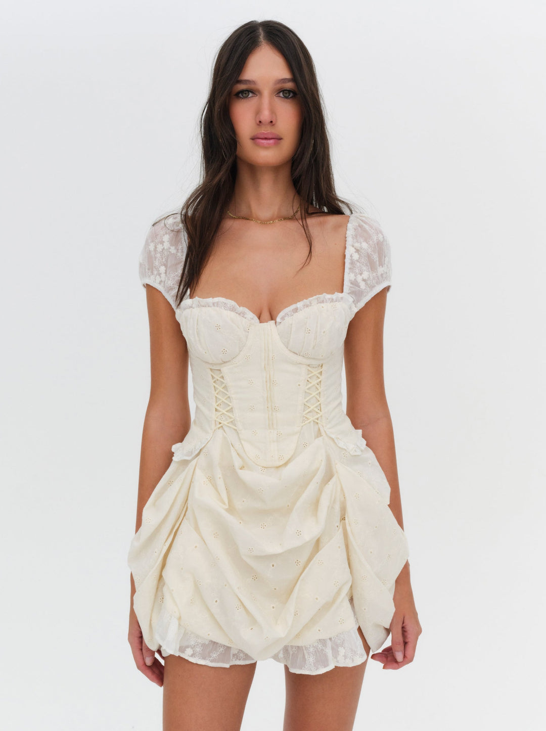 For Love and Lemons - Morgan Mini Dress - White