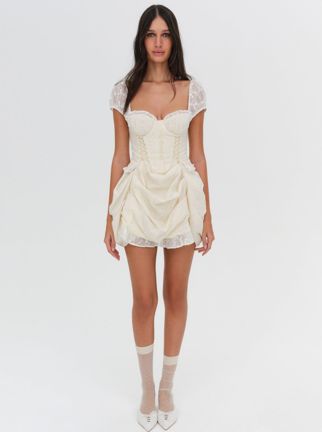 For Love and Lemons - Morgan Mini Dress - White