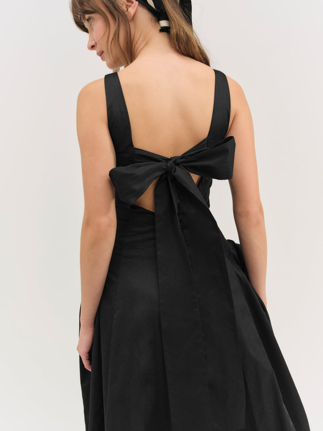 For Love and Lemons - Evanie Structured Midi Dress - Black