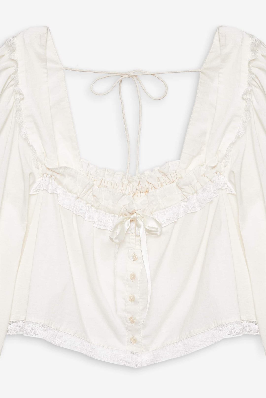 For Love and Lemons - Venetia Sleep Top - Vintage Cream