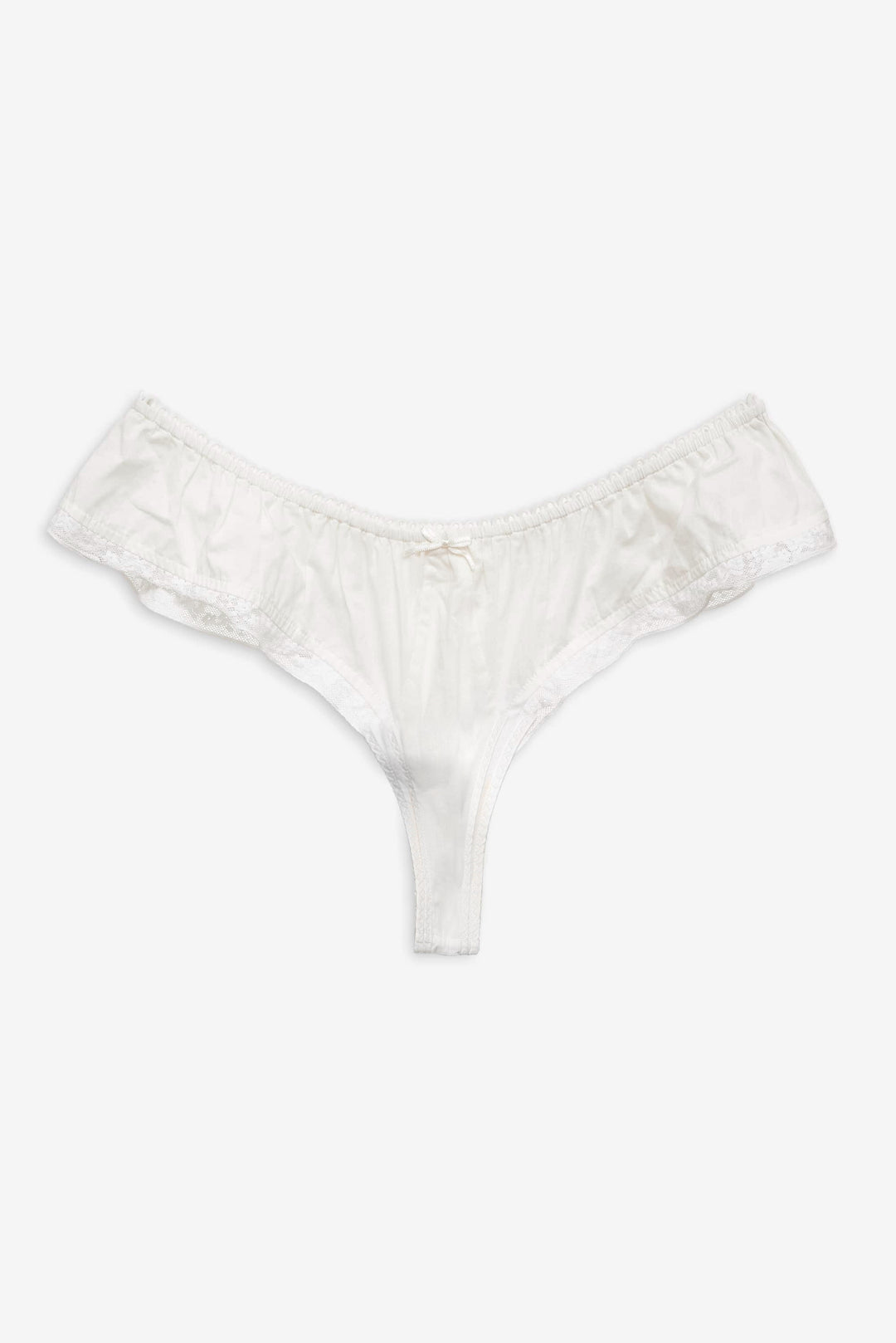 For Love and Lemons - Venetia Thong Panty - Vintage Cream