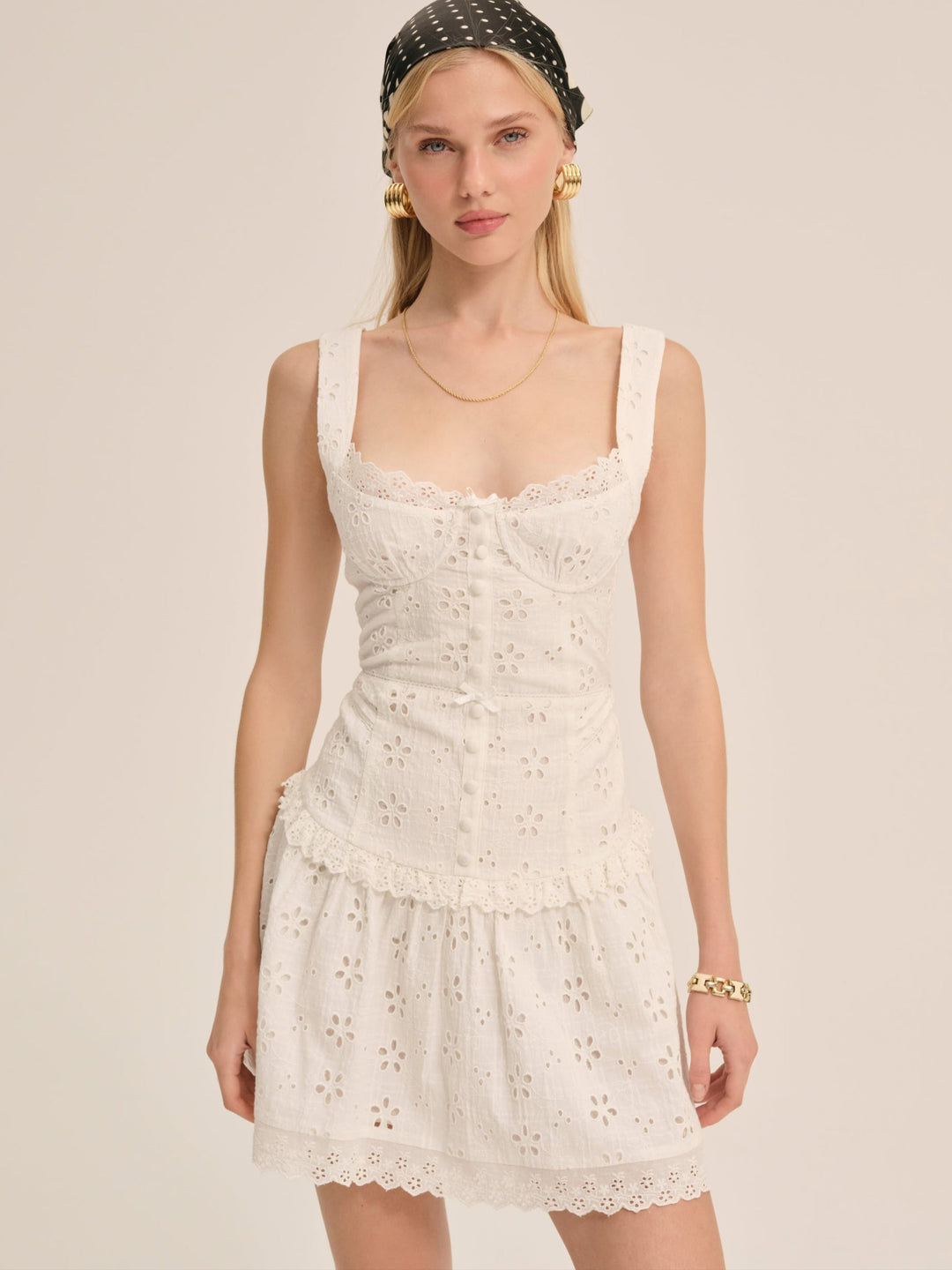 For Love and Lemons - Dreamy Daisy Mini Dress - White
