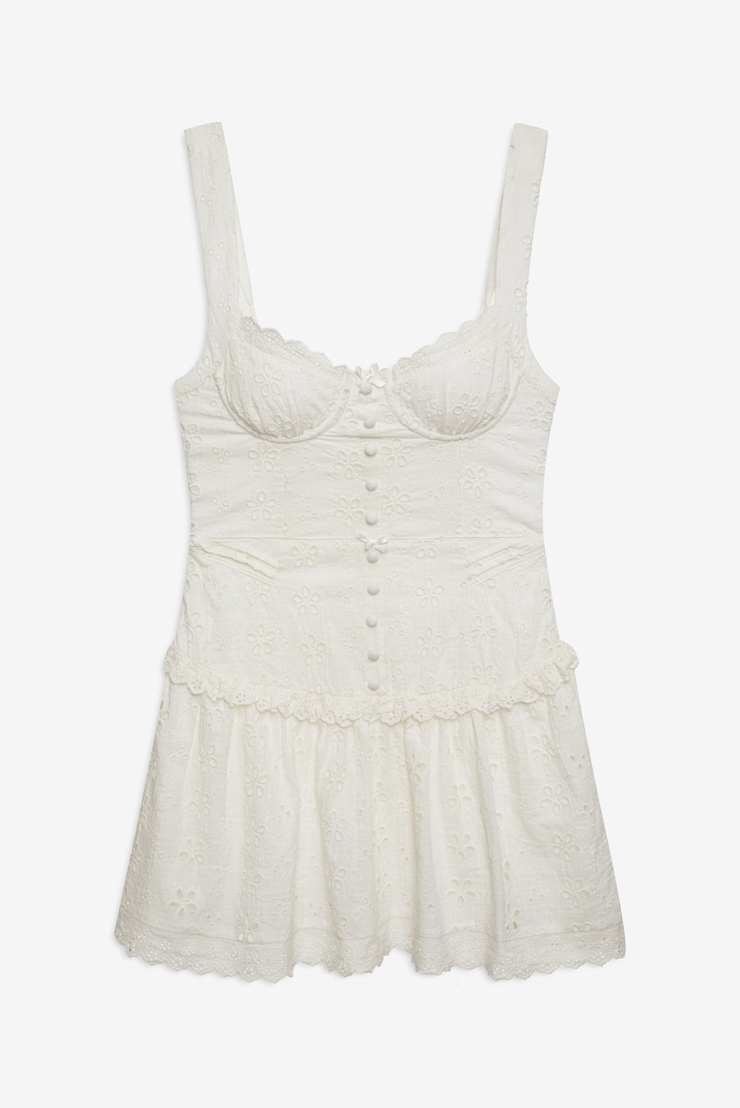 For Love and Lemons - Dreamy Daisy Mini Dress - White