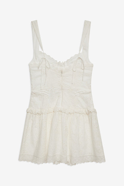 For Love and Lemons - Dreamy Daisy Mini Dress - White