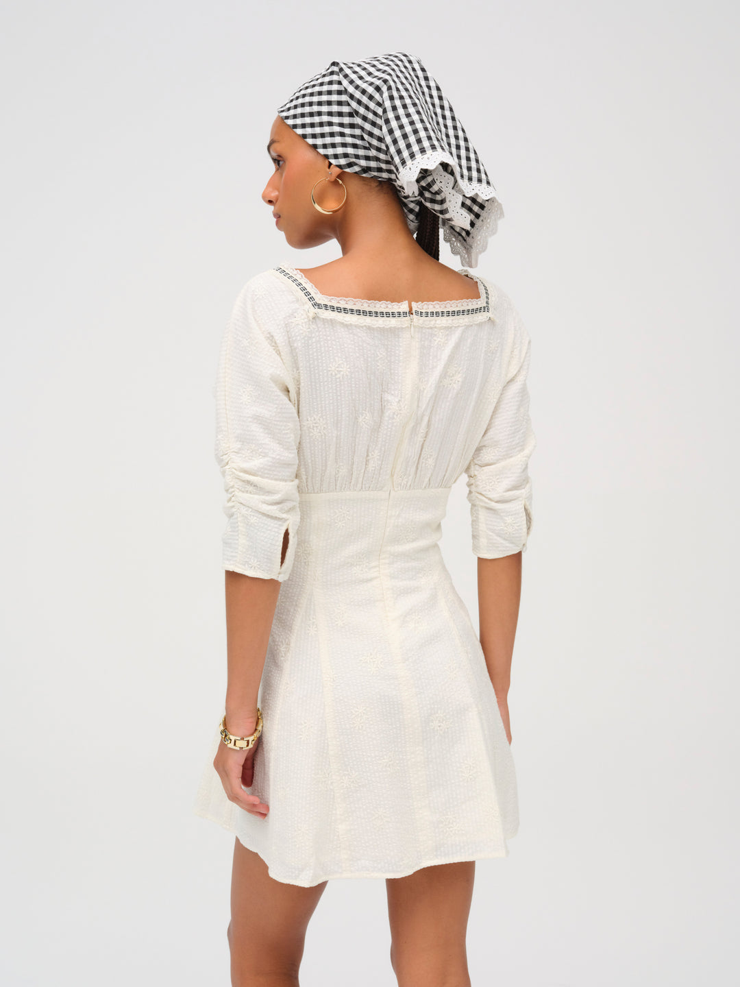 For Love and Lemons - Baby Daisy Poplin Mini Dress - White