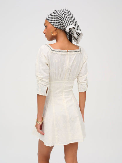 For Love and Lemons - Baby Daisy Poplin Mini Dress - White