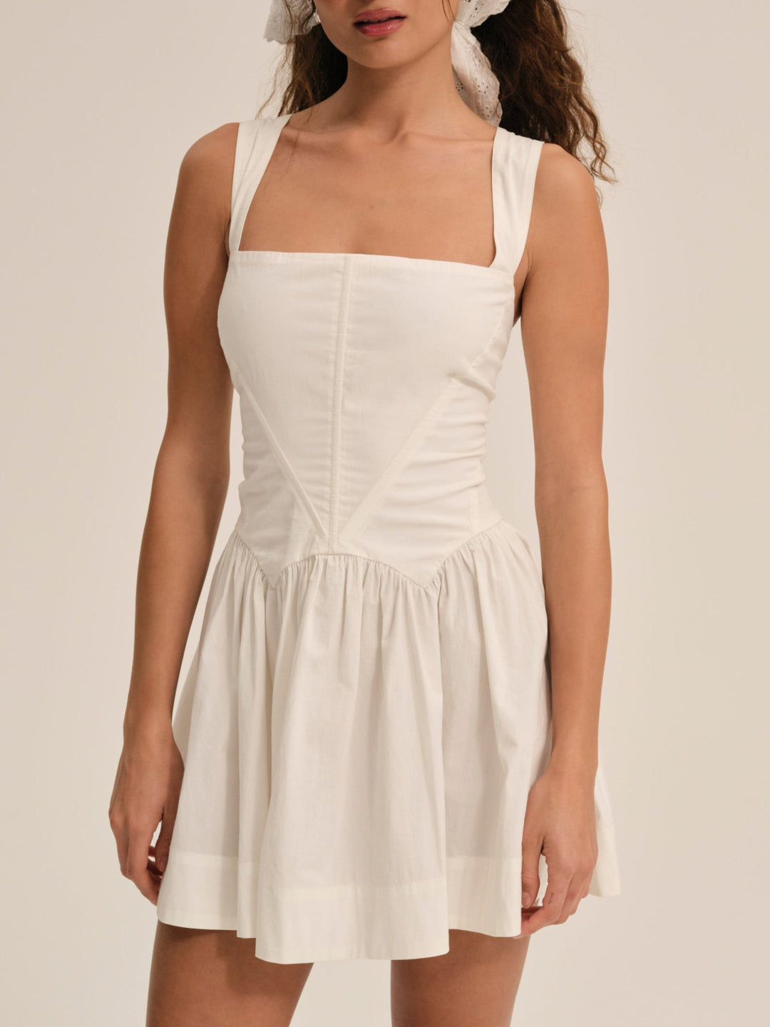 For Love and Lemons - Chloe Mini Dress - White