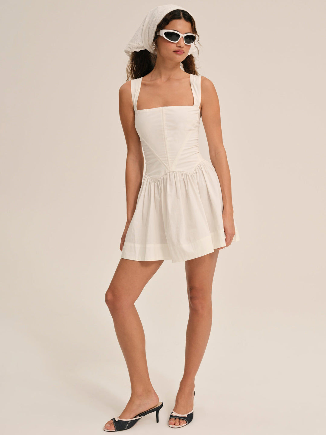 For Love and Lemons - Chloe Mini Dress - White