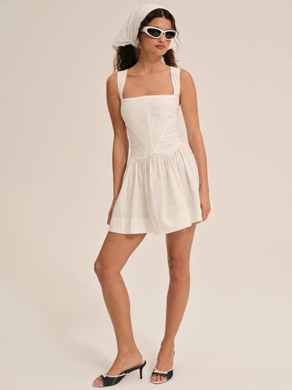 For Love and Lemons - Chloe Mini Dress - White