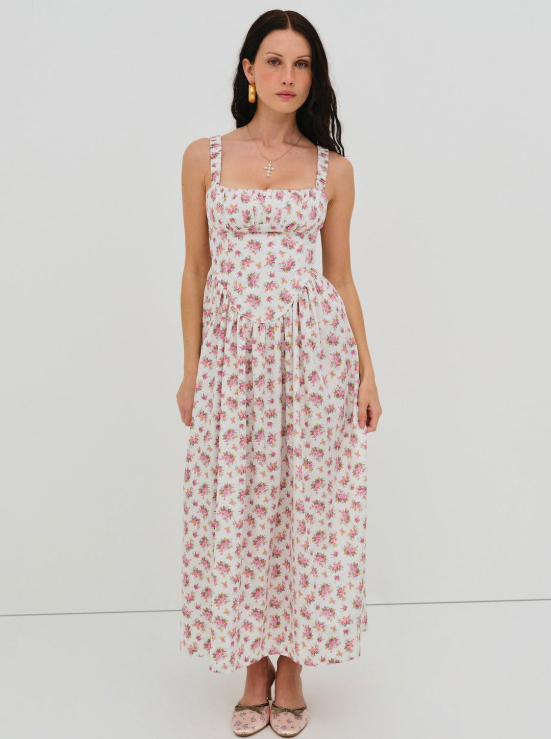 For Love and Lemons - Etienne Midi Dress - Pink