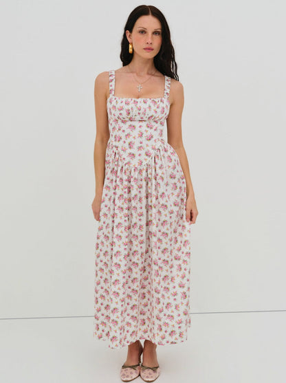For Love and Lemons - Etienne Midi Dress - Pink