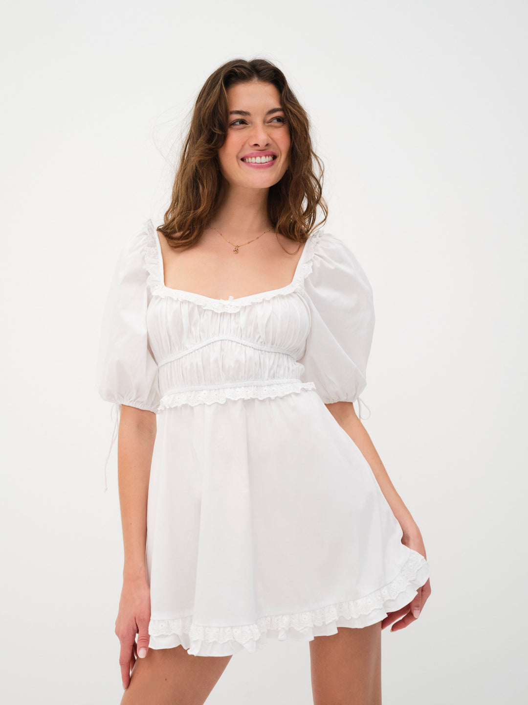 For Love and Lemons - Jackson Mini Dress - White