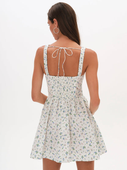 For Love and Lemons - Zofia Mini Dress - Blue