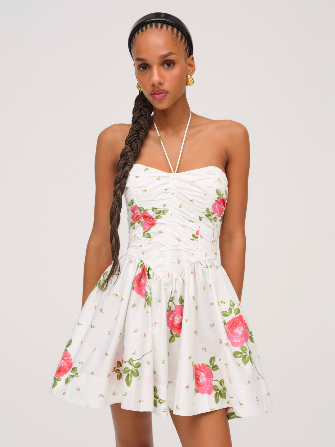 For Love and Lemons - Rosebud Corset Mini Dress - White