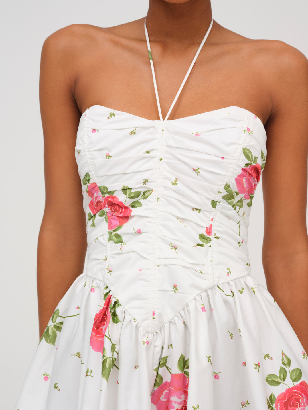 For Love and Lemons - Rosebud Corset Mini Dress - White