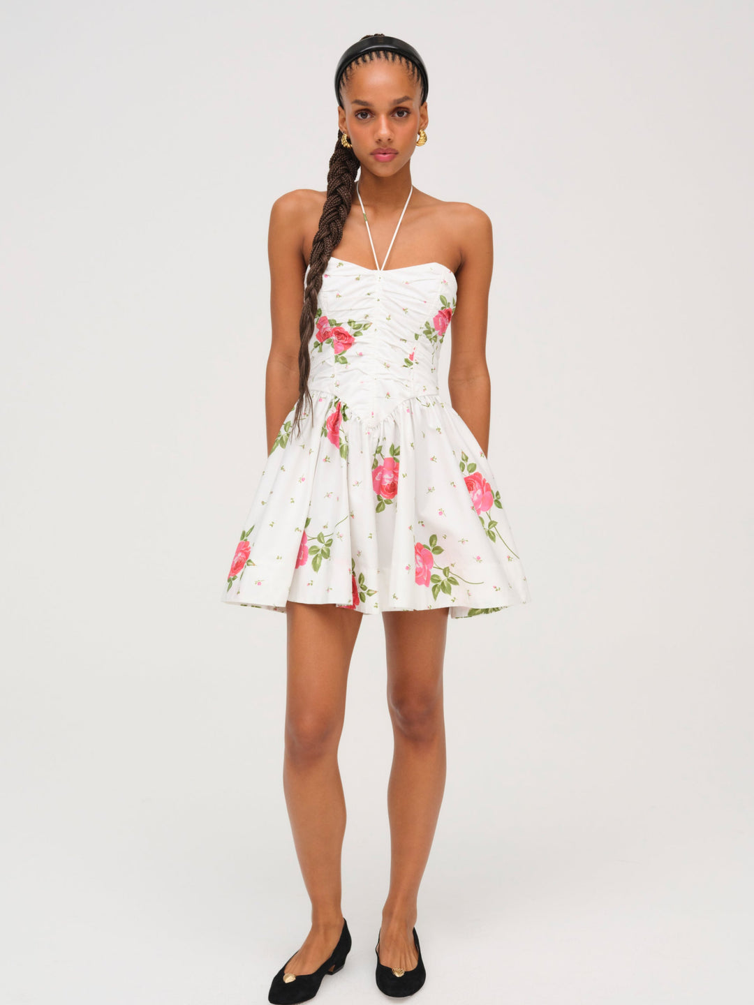 For Love and Lemons - Rosebud Corset Mini Dress - White