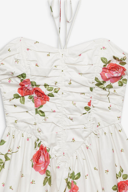 For Love and Lemons - Rosebud Corset Mini Dress - White