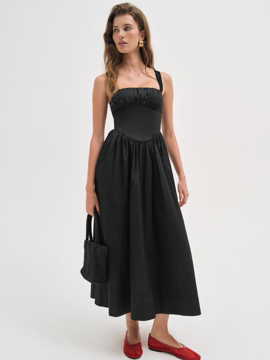 For Love and Lemons - Etienne Midi Dress - Black
