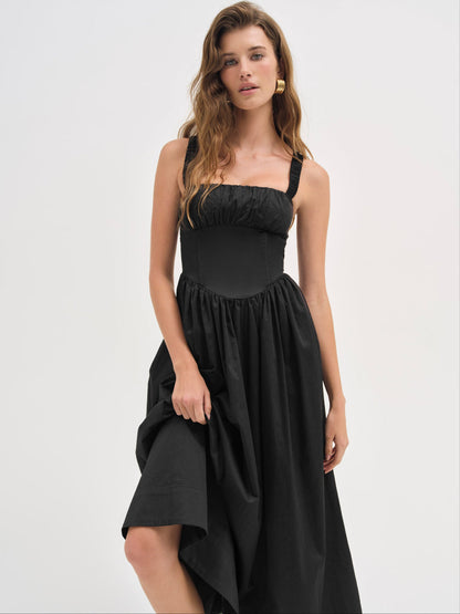 For Love and Lemons - Etienne Midi Dress - Black
