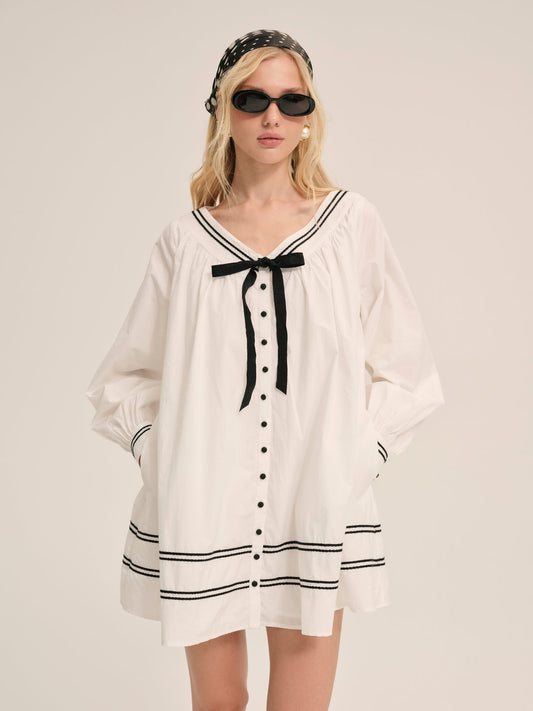 For Love and Lemons - Shelly Mini Dress - White