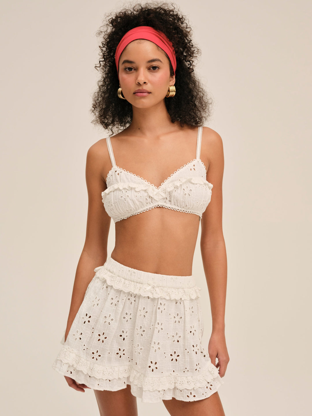 For Love and Lemons - Dreamy Daisy Bra Top - White