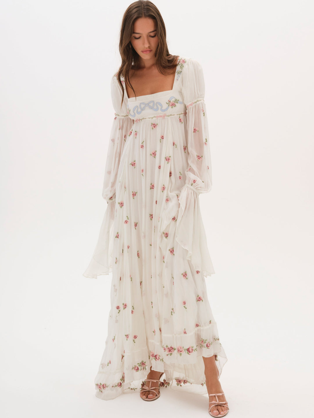 For Love and Lemons - Julianne Maxi Dress - Cream