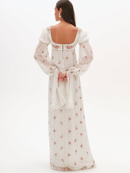 For Love and Lemons - Julianne Maxi Dress - Cream