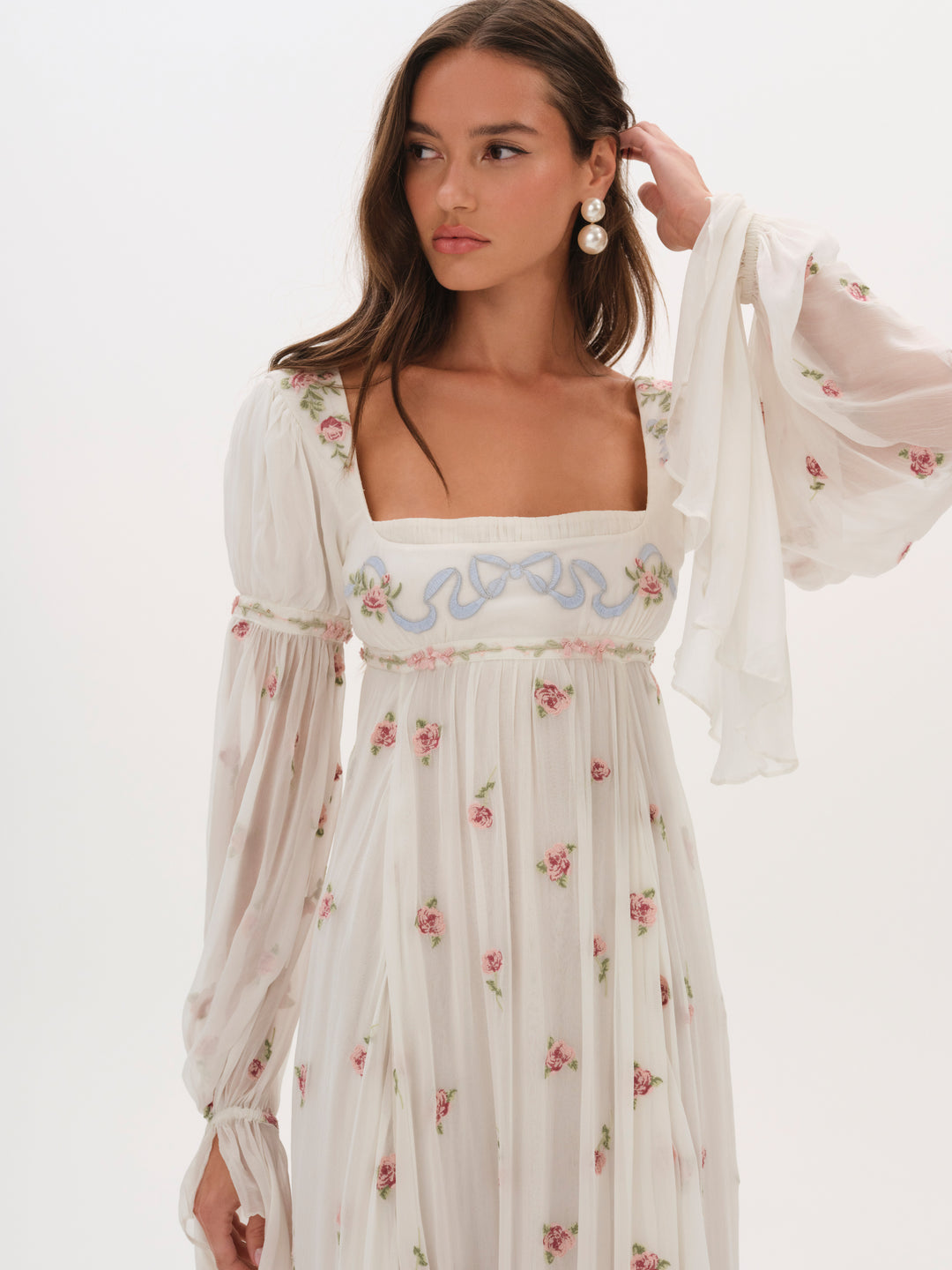 For Love and Lemons - Julianne Maxi Dress - Cream