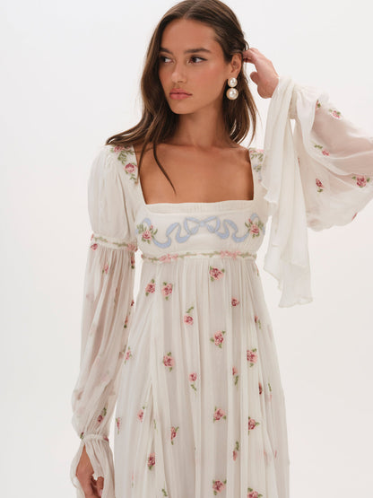 For Love and Lemons - Julianne Maxi Dress - Cream