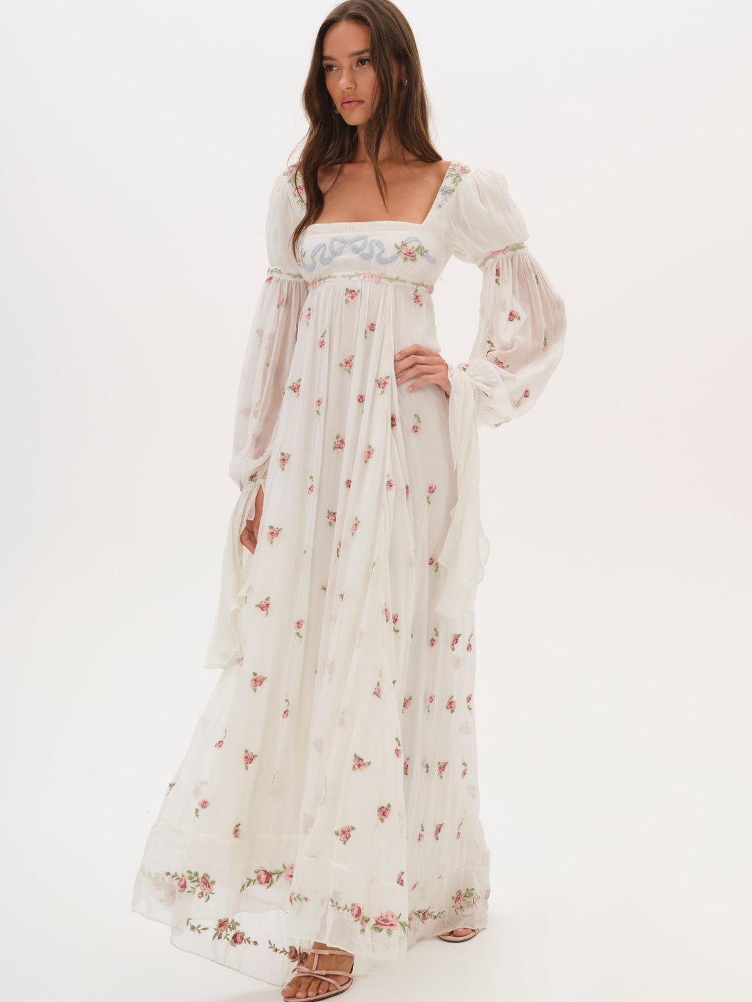 For Love and Lemons - Julianne Maxi Dress - Cream