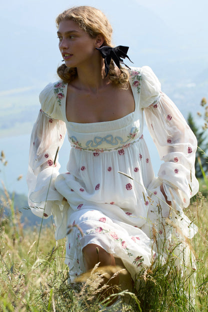For Love and Lemons - Julianne Maxi Dress - Cream