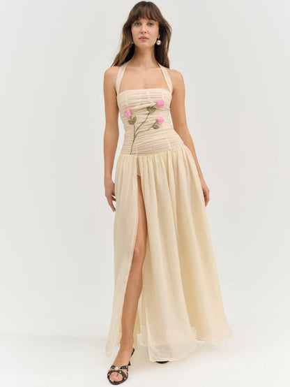 For Love and Lemons - Ophelie Organza Maxi Dress - Blush