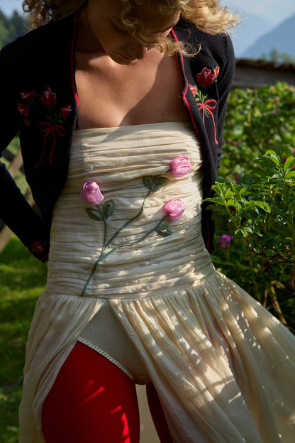 For Love and Lemons - Ophelie Organza Maxi Dress - Blush