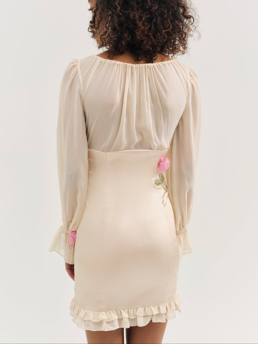 For Love and Lemons - Ophelie Organza Mini Dress - Blush
