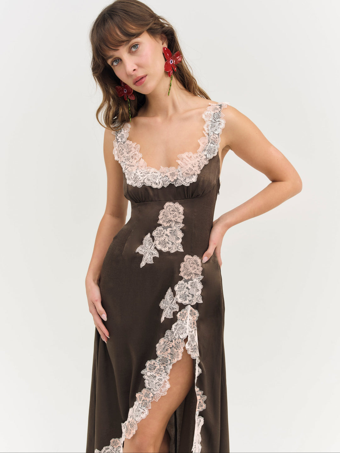 For Love and Lemons - Clemence Maxi Dress - Chocolate