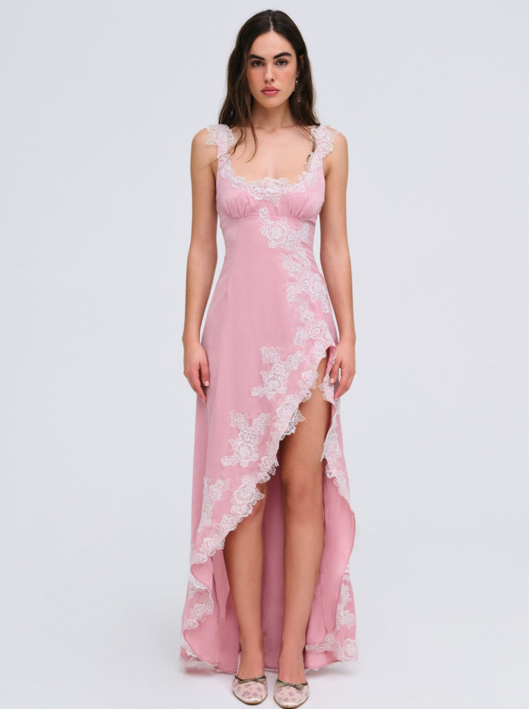 For Love and Lemons - Clemence Maxi Dress - Pink