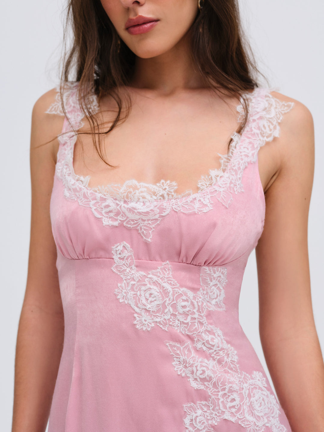 For Love and Lemons - Clemence Maxi Dress - Pink