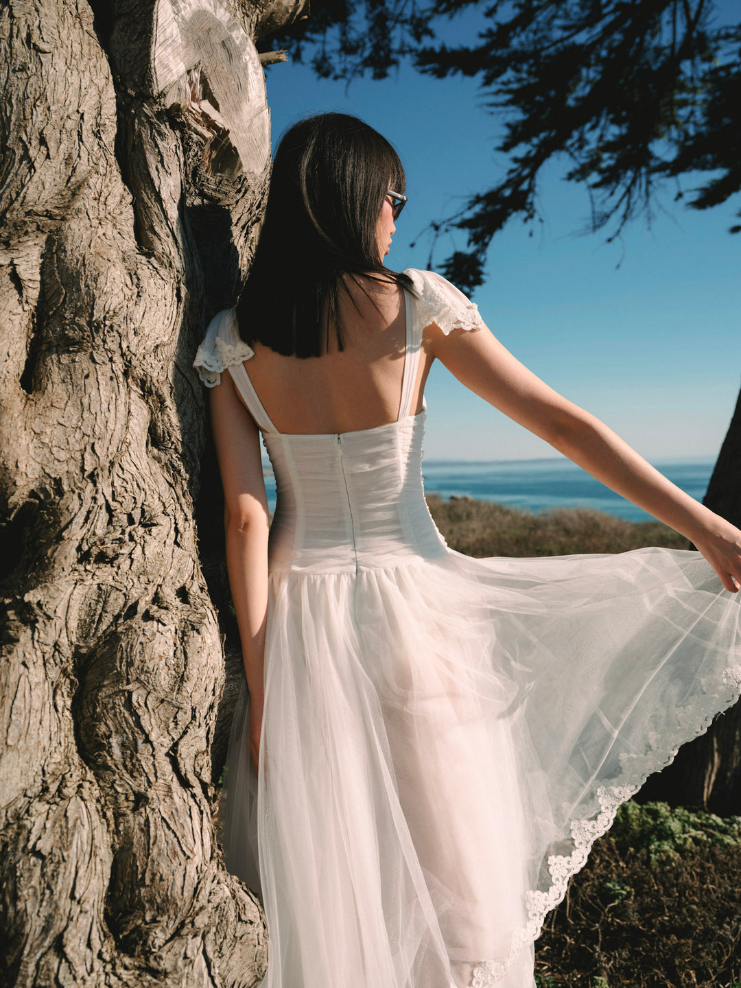 For Love and Lemons - Nicole Midi Dress - White