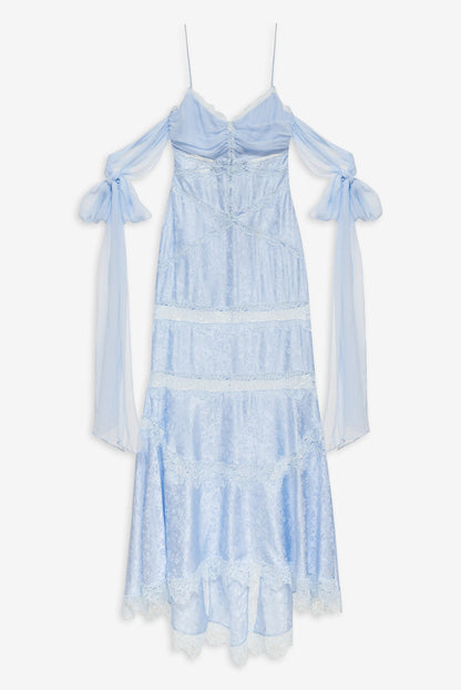 For Love and Lemons - Rita Lace Gown - Blue